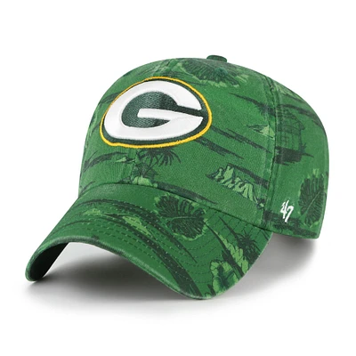 Men's '47  Green Green Bay Packers Fiji Clean Up Adjustable Hat