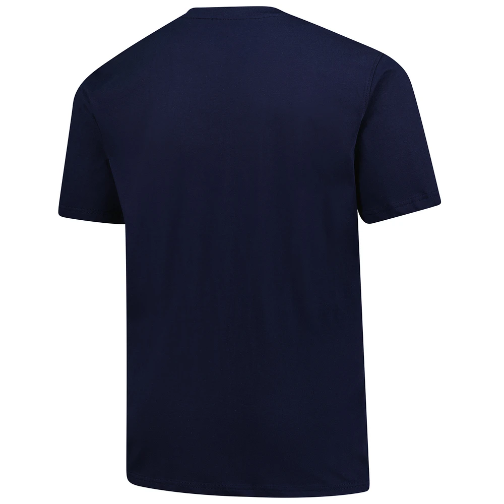 Men's Fanatics  Navy Green Bay Packers Big & Tall Americana T-Shirt