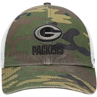 Casquette '47 Camo Green Bay Packers Branson Clean Up Trucker pour homme