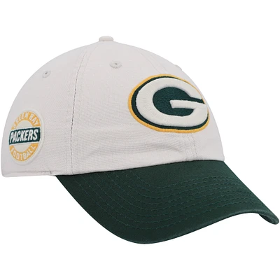 Casquette ajustable Sidestep Clean Up '47 pour hommes, crème/vert Green Bay Packers