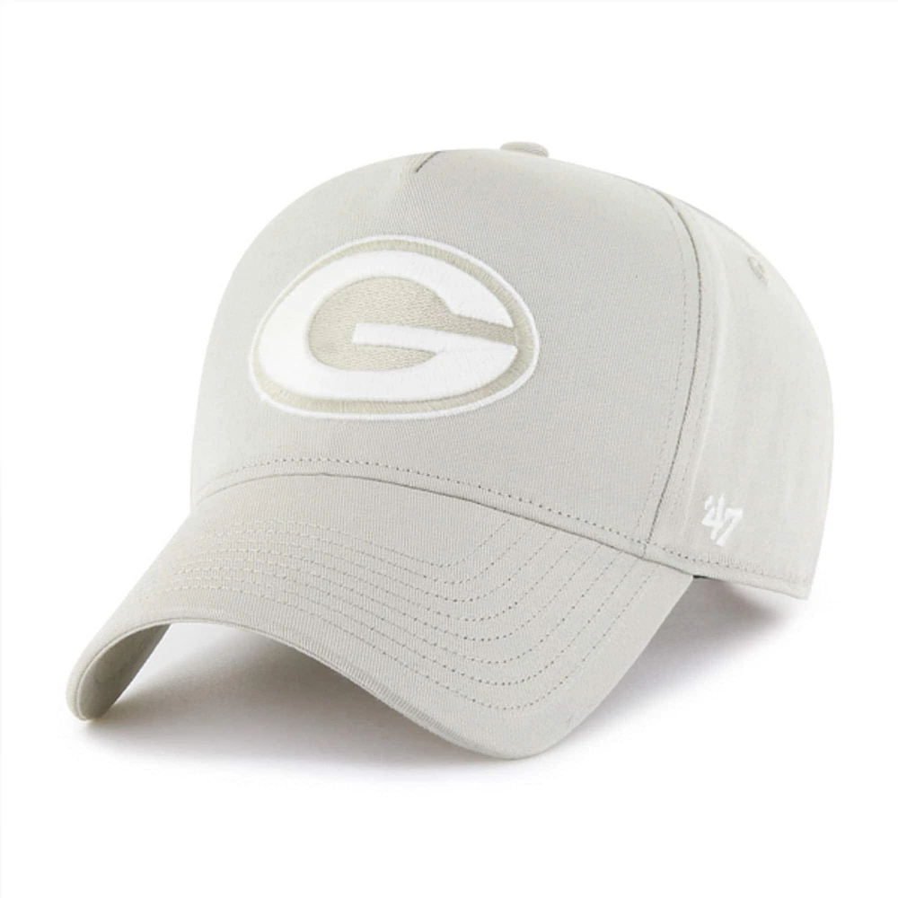 Men's '47 Cream Green Bay Packers Foundation Offside Adjustable Hat