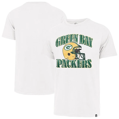 Men's '47 Cream Green Bay Packers Overrun Franklin Throwback T-Shirt