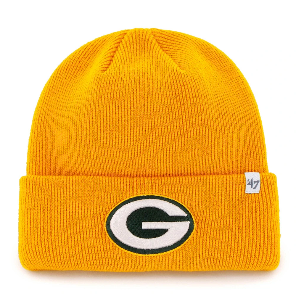 47 BRAND F-HILNE12HAE-DY Green Bay Packers Highline Cuffed Knit