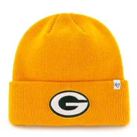 Bonnet en tricot basique à revers pour hommes '47 Gold Green Bay Packers