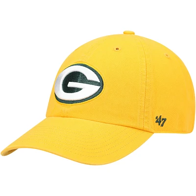 Men's '47 Gold Green Bay Packers Secondary Clean Up Adjustable Hat