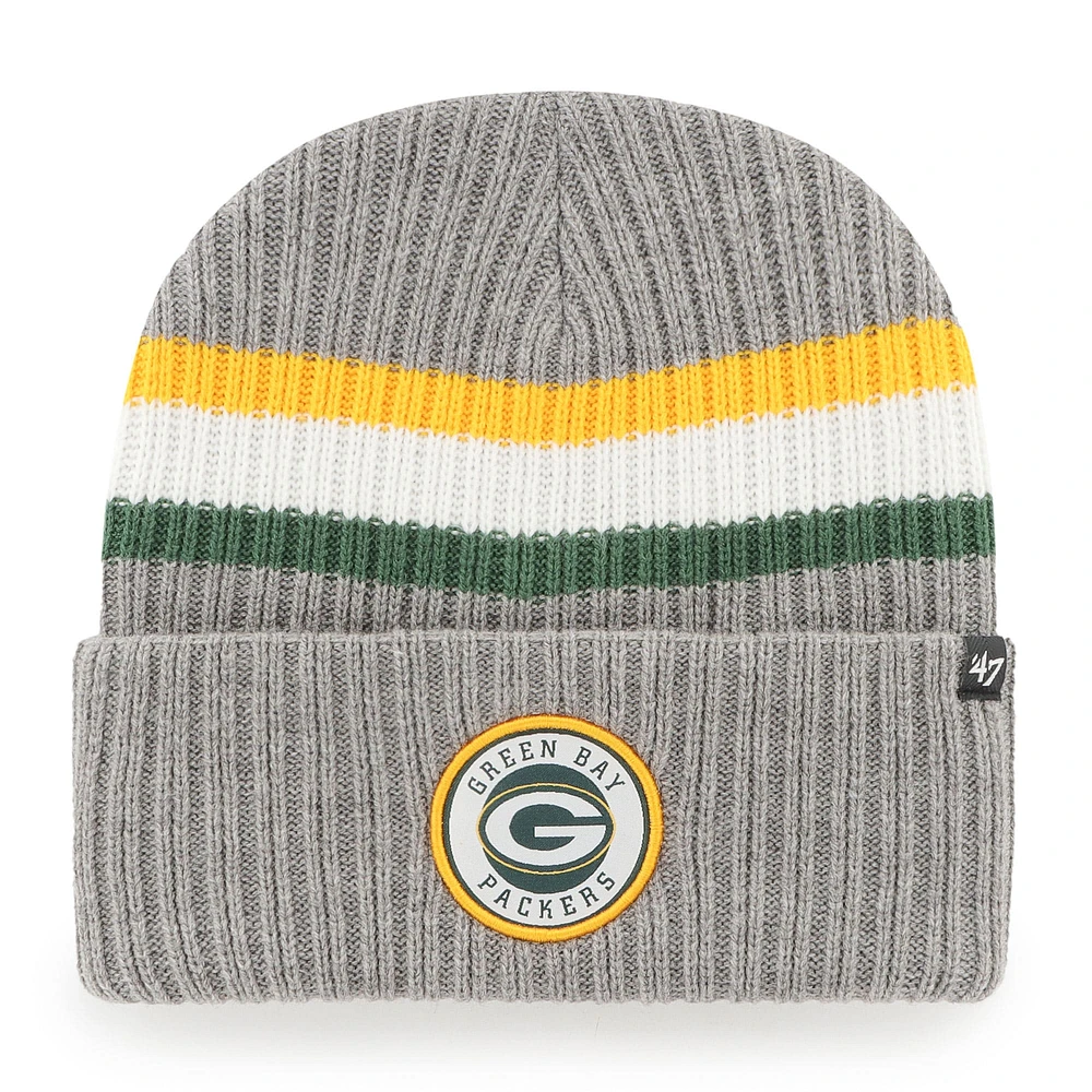 Bonnet en tricot gris à revers Green Bay Packers '47 pour hommes