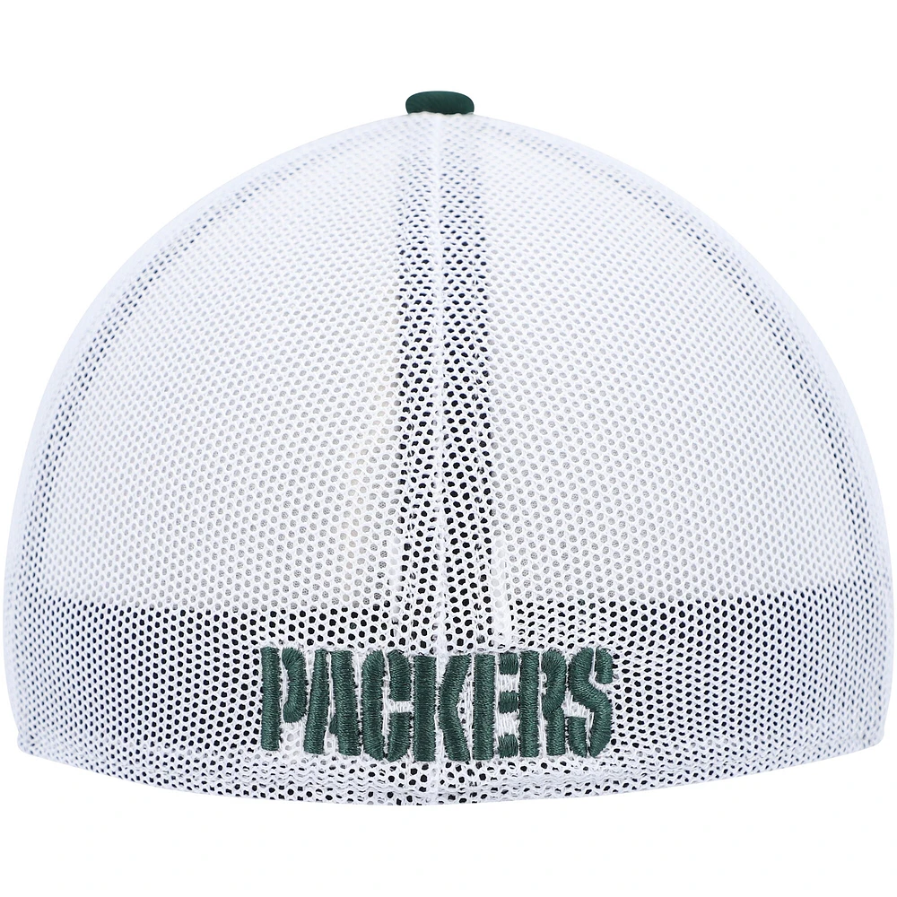 Casquette '47 verte/blanche Green Bay Packers Trophy Trucker Flex pour homme