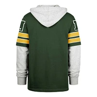 Men's '47 Green Bay Packers Double Header Blitz Cornerback Pullover Hoodie