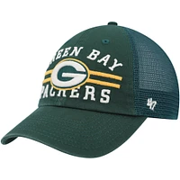 Casquette '47 Green Green Bay Packers Highpoint Trucker Clean Up Snapback pour homme