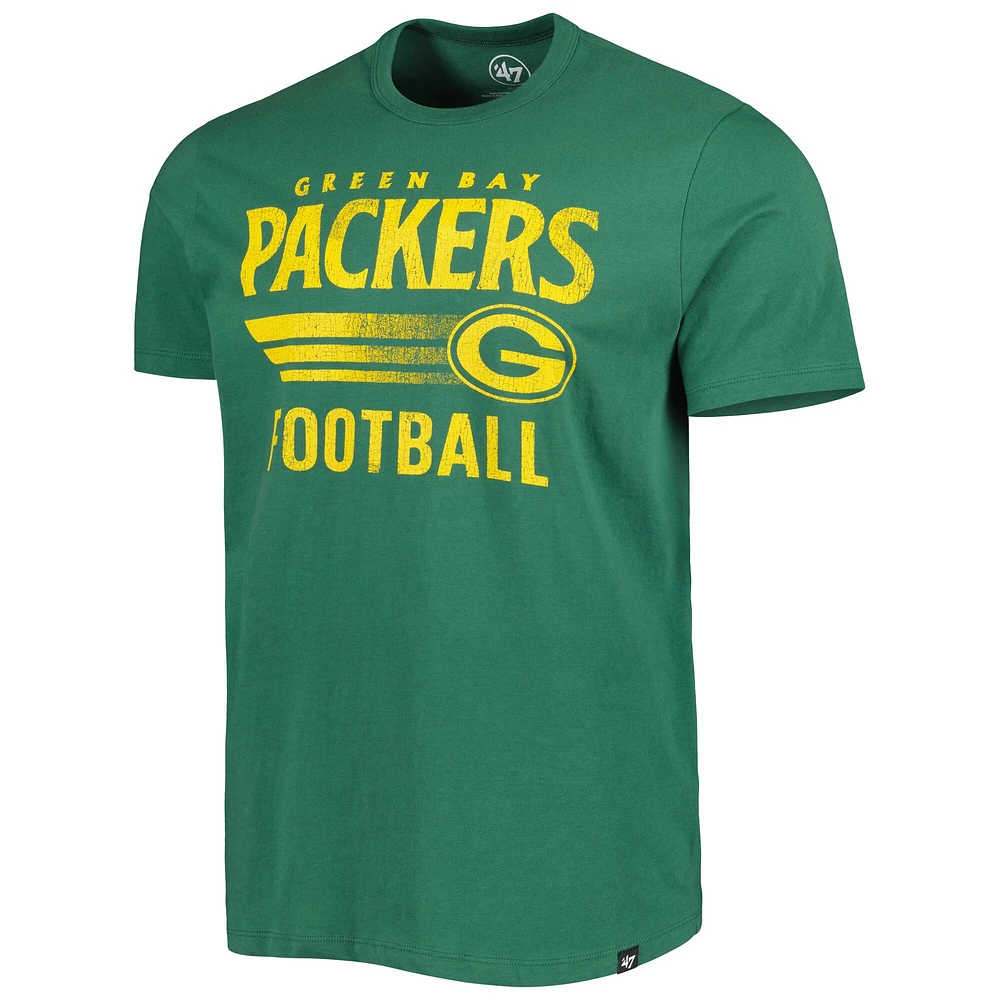 T-shirt '47 Green Bay Packers Wordmark Rider Franklin pour homme