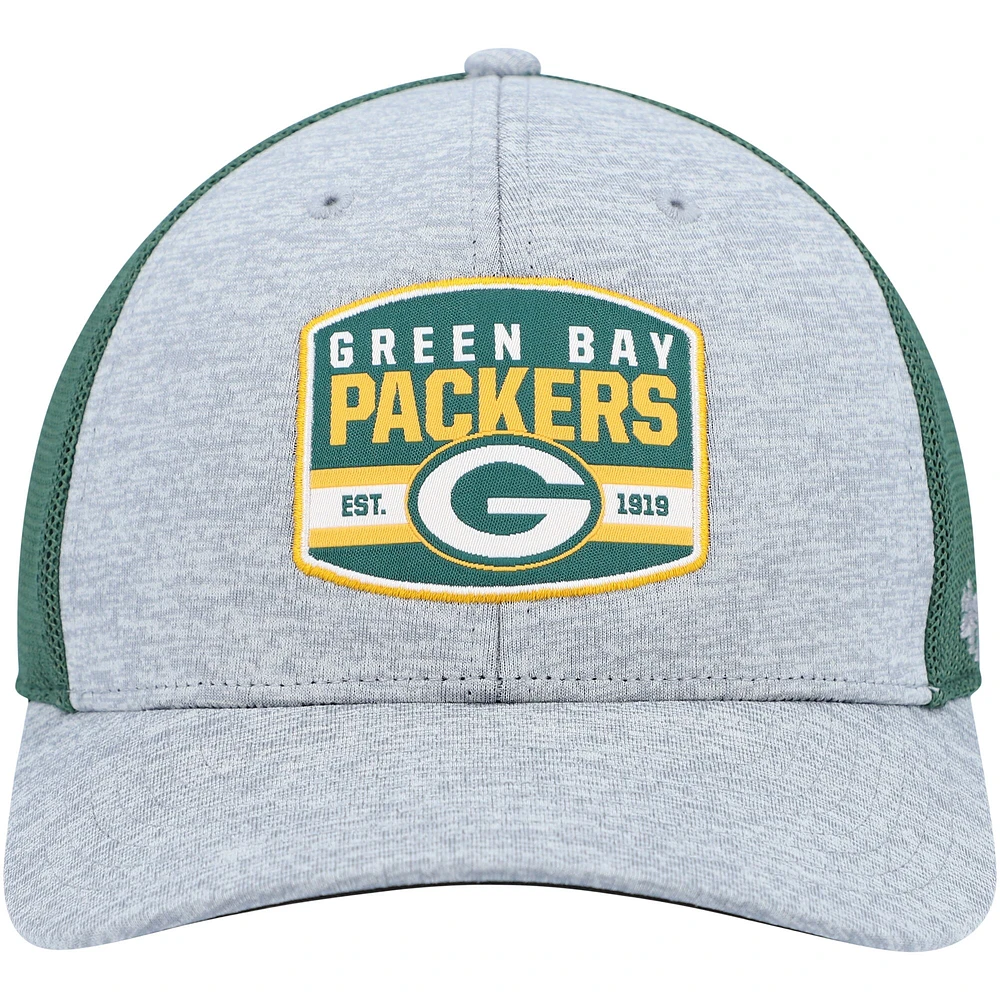 Casquette '47 Heathered Grey/Green Green Bay Packers Motivator Flex pour homme