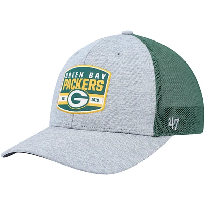 Casquette '47 Heathered Grey/Green Green Bay Packers Motivator Flex pour homme