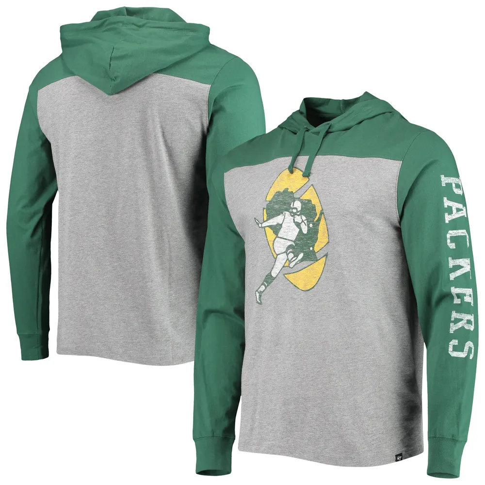 Lids Green Bay Packers '47 Franklin Wooster Throwback Long Sleeve