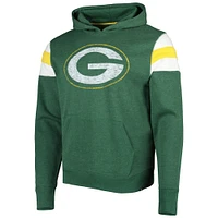 Men's '47 Heathered Heather Green Bay Packers Premier Nico Pullover Hoodie