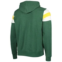 Men's '47 Heathered Heather Green Bay Packers Premier Nico Pullover Hoodie