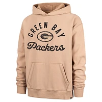 Men's '47  Khaki Green Bay Packers Dusted Bowline River Pullover Hoodie