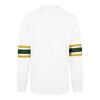 T-shirt à manches longues pour hommes '47 White Green Bay Packers Gridiron Premier Brex