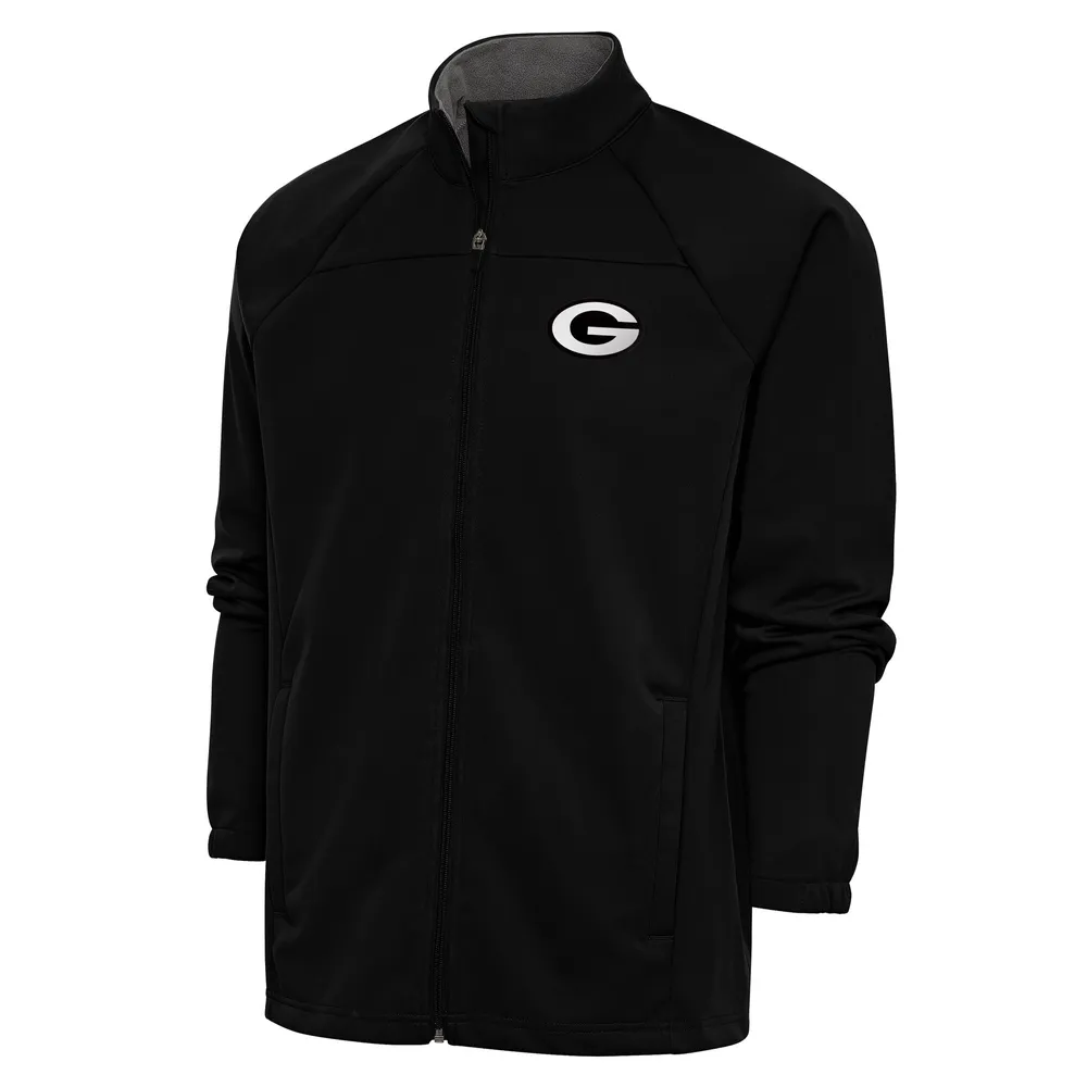 Men's Starter Black Green Bay Packers NFL 100 Quarter-Zip