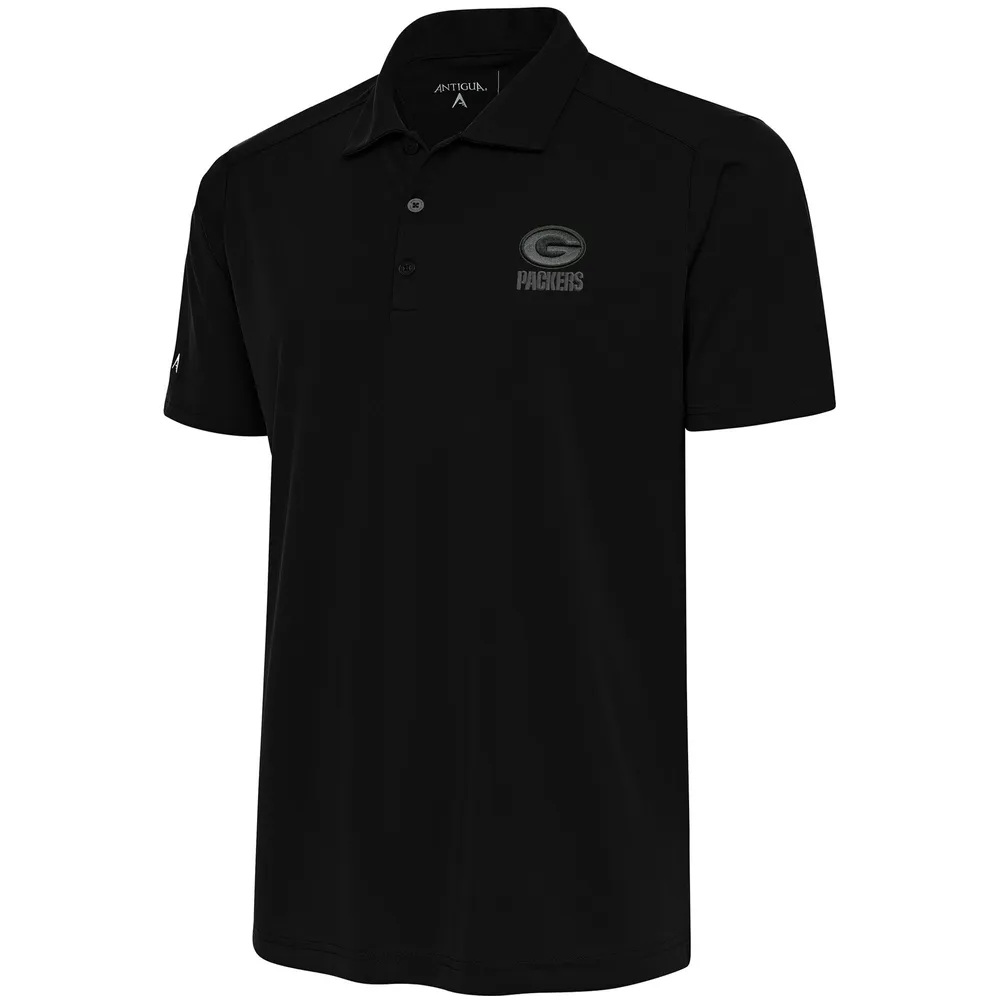 Lids Green Bay Packers Antigua Tonal Logo Apex Polo - Black