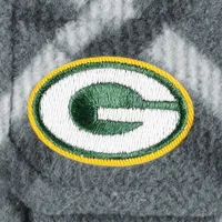 Men's Antigua Gray Green Bay Packers Industry Flannel Button-Up Shirt Jacket
