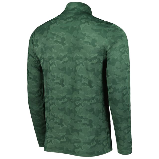 Sweat-shirt à fermeture éclair quart de tour Brigade des Packers Green Bay pour homme, vert Antigua