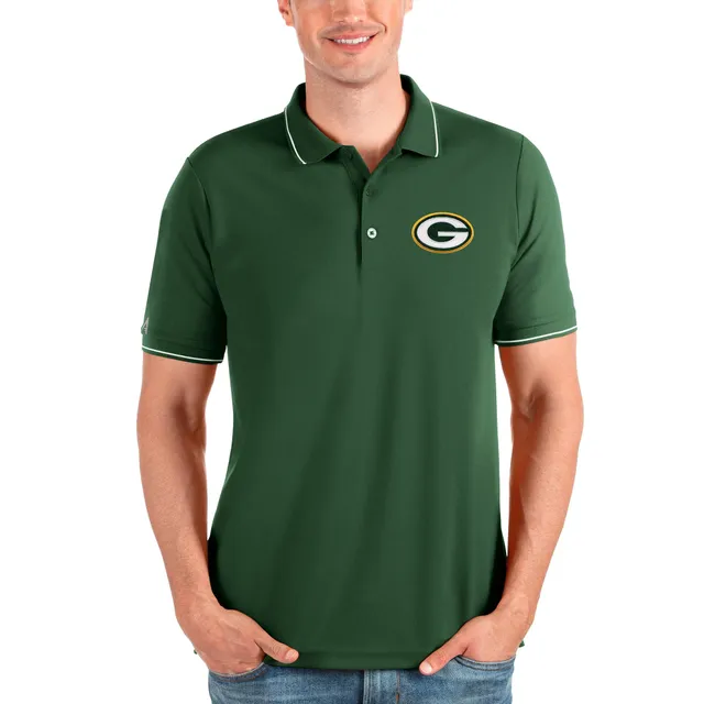 Lids Green Bay Packers Antigua Team Logo Throwback Apex Polo