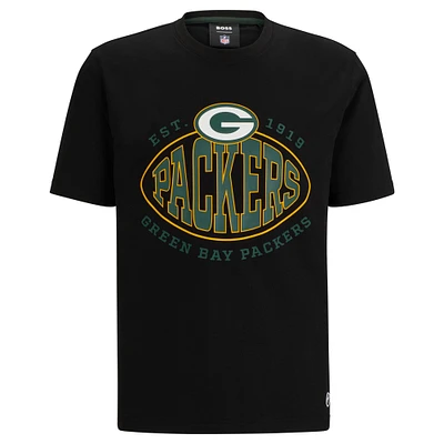 T-shirt BOSS X NFL pour hommes, noir, Green Bay Packers Trap