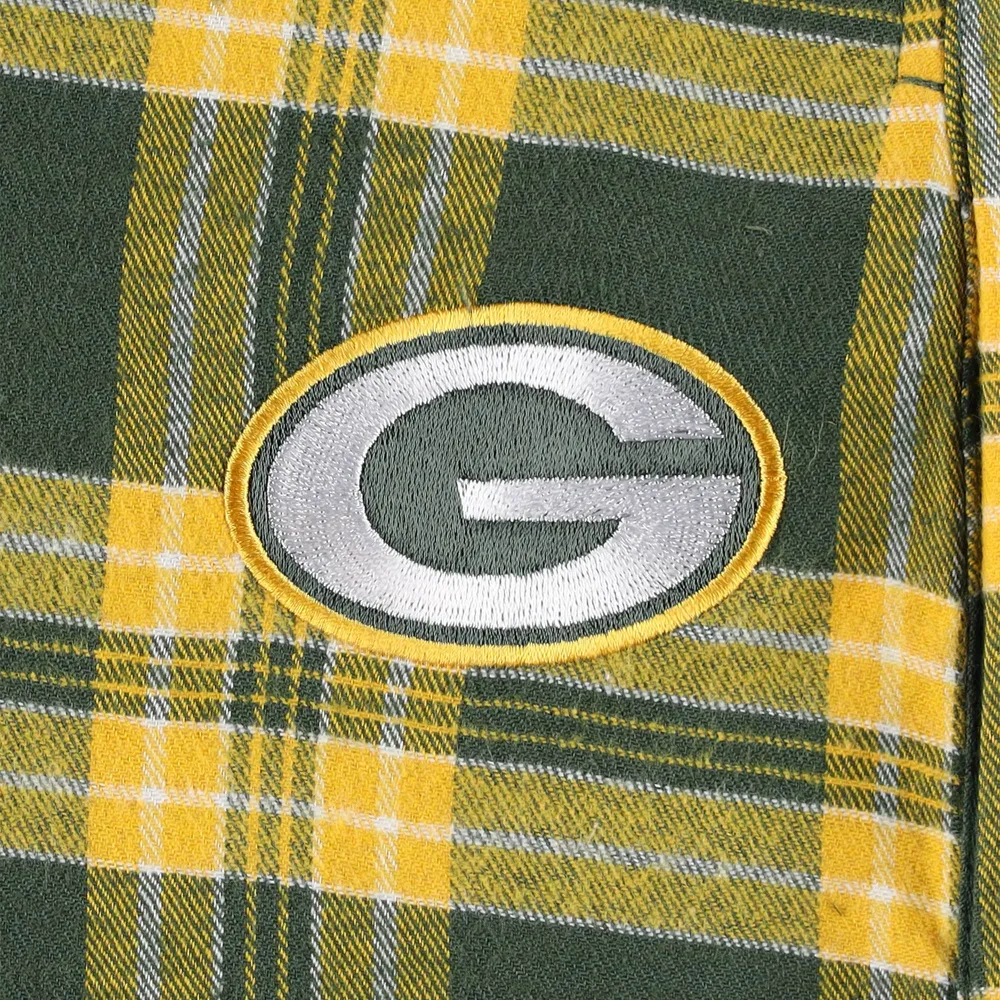 Men's Concepts Sport Green/Black Green Bay Packers Big & Tall Flannel Sleep Set