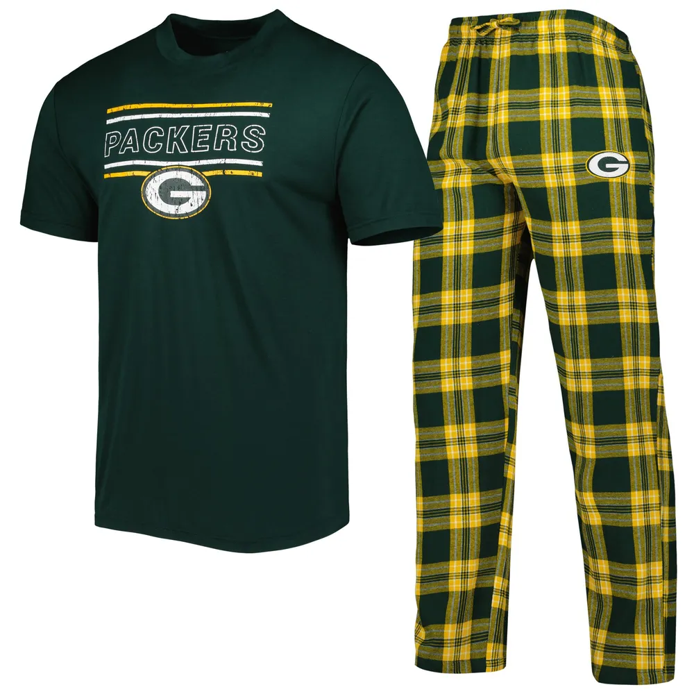 Lids Green Bay Packers Concepts Sport Badge Top & Pants Sleep Set