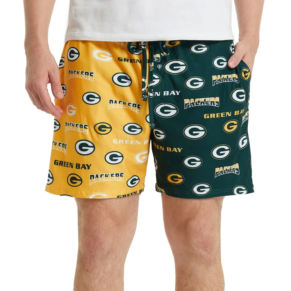 Lids Green Bay Packers Concepts Sport Breakthrough AOP Knit Split Shorts -  Green/Gold
