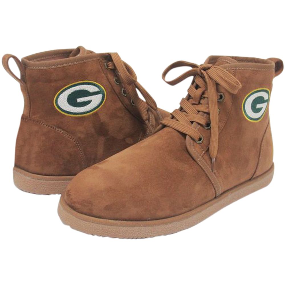 Men's Cuce Green Bay Packers Moccasin Boots