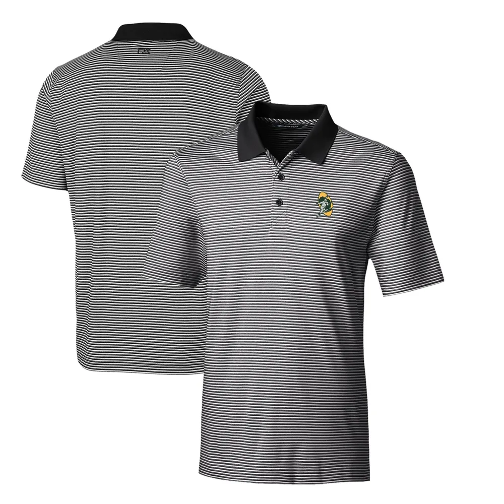 Lids Green Bay Packers Cutter & Buck Throwback Logo Forge Tonal Stripe  Stretch Polo