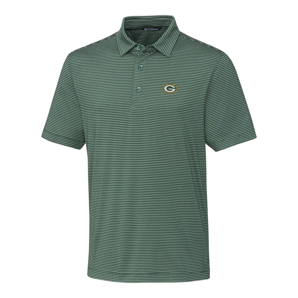 Lids Green Bay Packers Cutter & Buck Big Tall Forge Pencil Stripe Polo