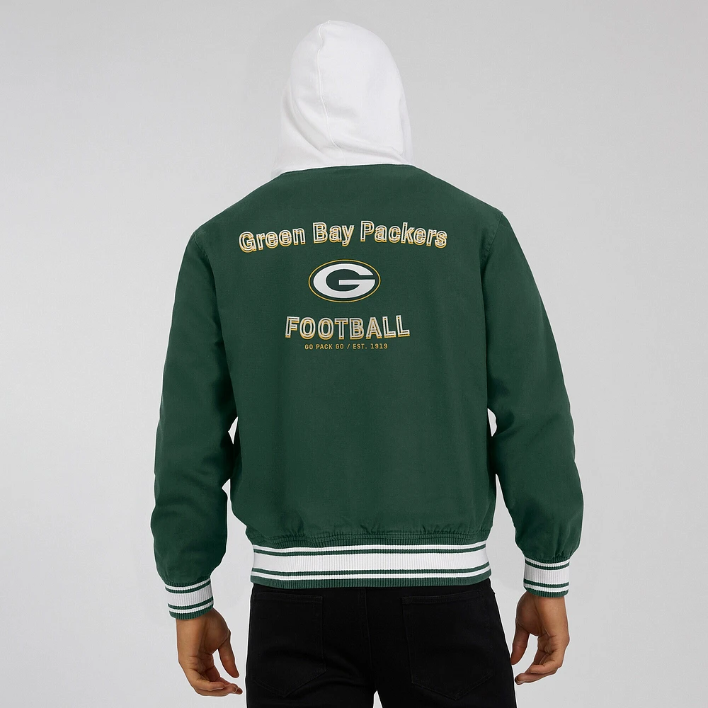 Men's Darius Rucker Collection by Fanatics Green Bay Packers Full-Snap Hoodie Jacket