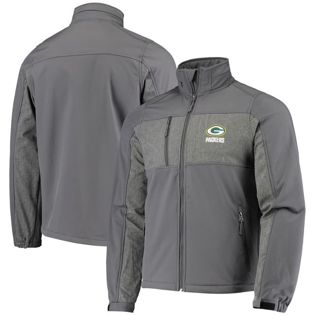 Veste Dunbrooke Graphite Green Bay Packers Circle Zephyr Softshell pour homme