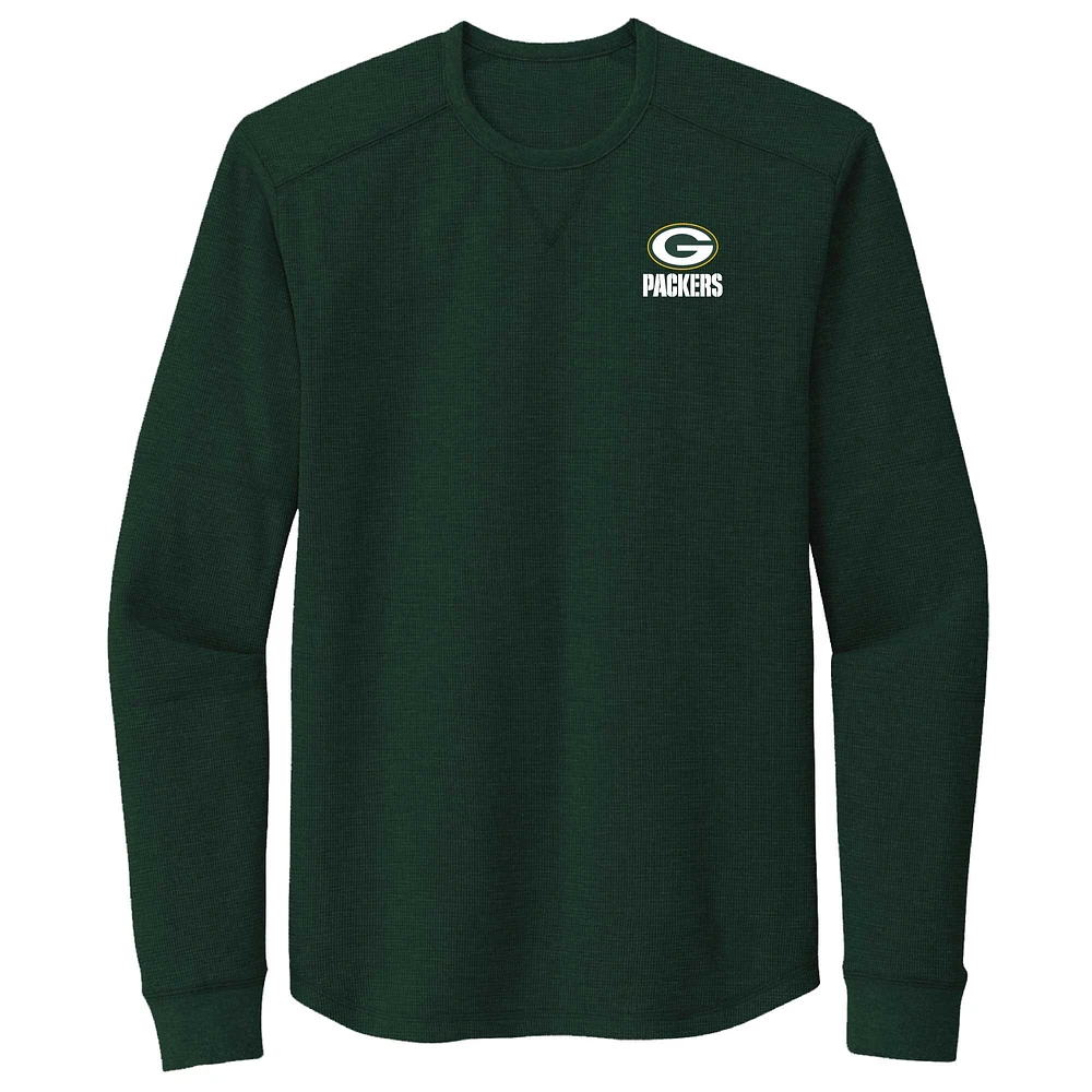 T-shirt thermique à manches longues Cavalier Green Bay Packers de Dunbrooke pour hommes