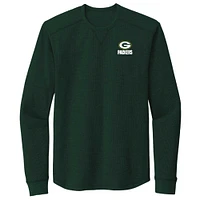 T-shirt thermique à manches longues Cavalier Green Bay Packers de Dunbrooke pour hommes