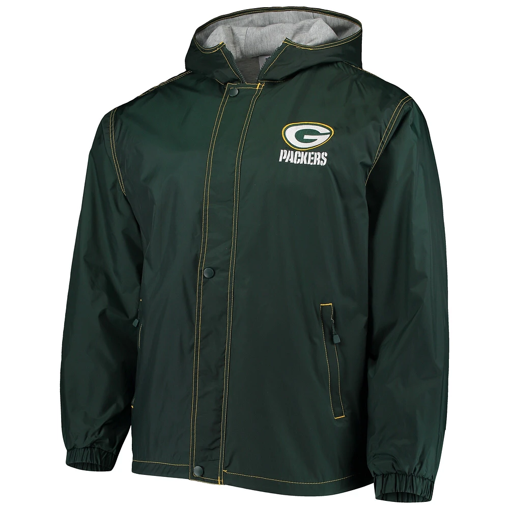 Dunbrooke Green Bay Packers Logo Legacy Stadium Veste entièrement zippée pour homme