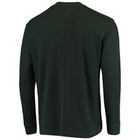 Men's Dunbrooke Green Bay Packers Logo Maverick Thermal Henley Long Sleeve T-Shirt