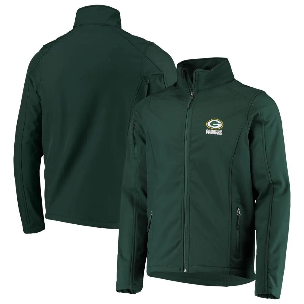 Dunbrooke Green Bay Packers Sonoma Softshell Veste à fermeture éclair intégrale pour homme