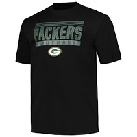 T-shirt Pop Big & Tall Fanatics pour hommes, noir, Green Bay Packers
