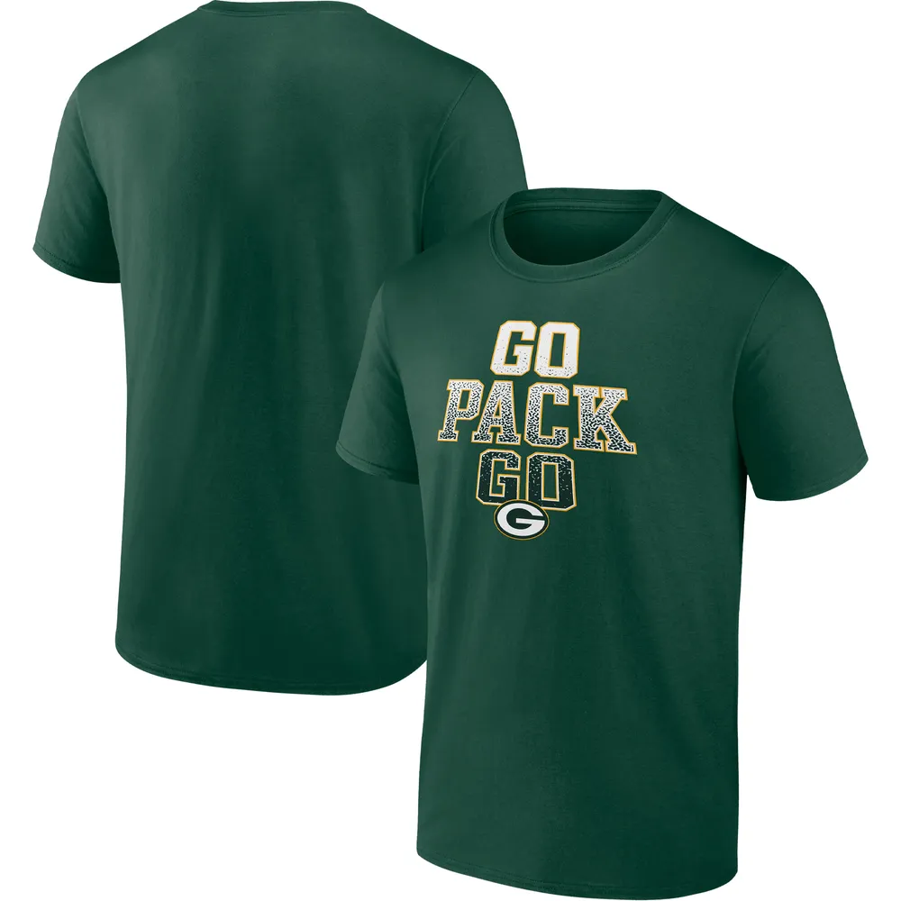 Men's Green Bay Packers Nike Gray/Green Fan Gear Throwback Colorblock T- Shirt