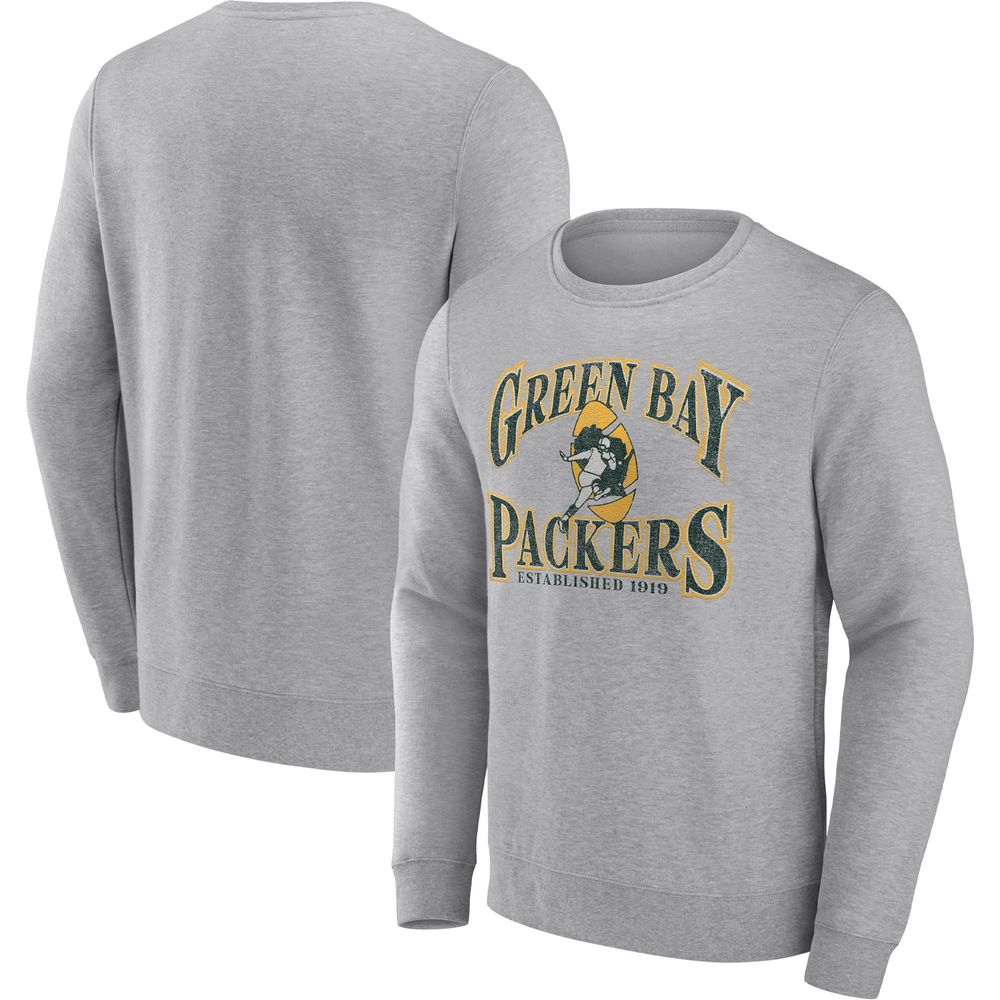 Fanatics Branded Men's Green Bay Packers Green Team Logo Graphic Long Sleeve Hoodie