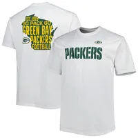 Official Green Bay Packers Fanatics Branded White Big & Tall Hometown  Collection Hot Shot Shirt - Limotees