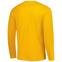 T-shirt à manches longues Fanatics Gold pour hommes des Packers de Green Bay