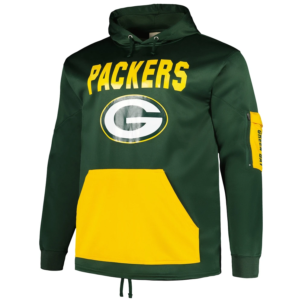 Men's Fanatics Green Bay Packers Big & Tall Pullover Hoodie