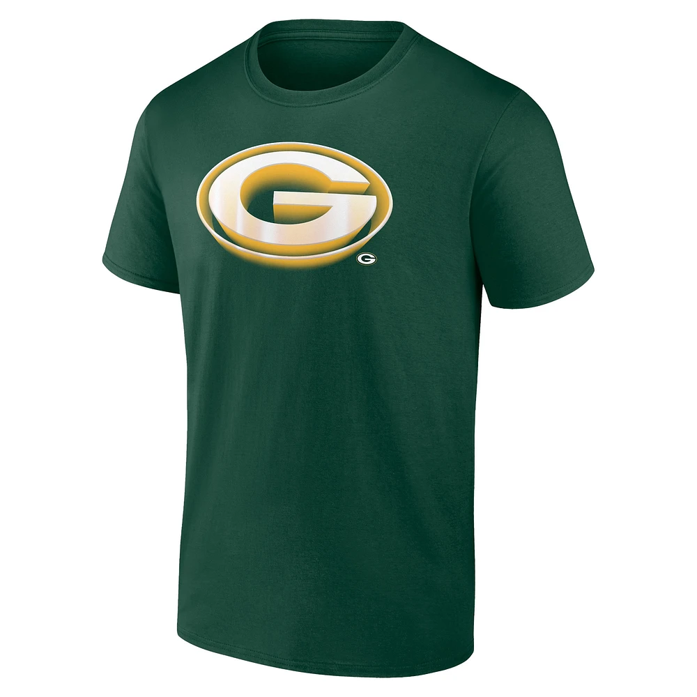 Men's Fanatics Green Bay Packers Chrome Dimension T-Shirt