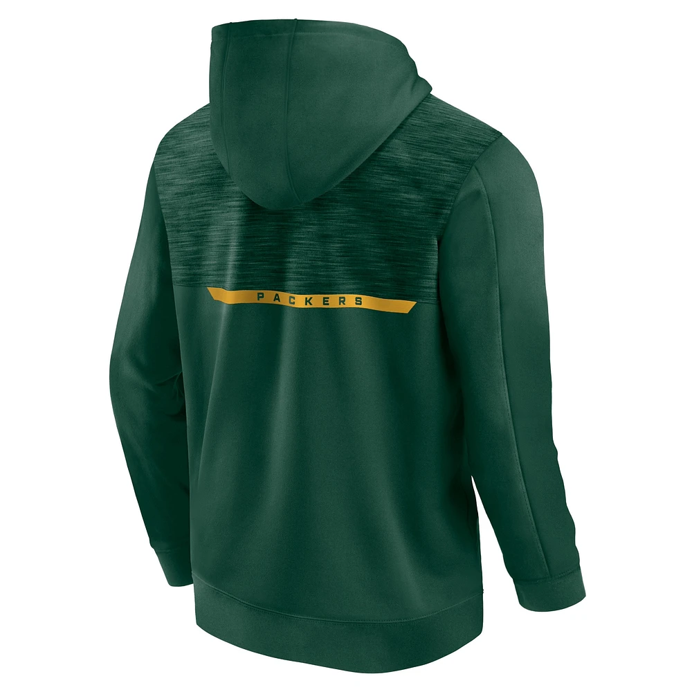 Men's Fanatics  Green Bay Packers Defender Evo Full-Zip Hoodie