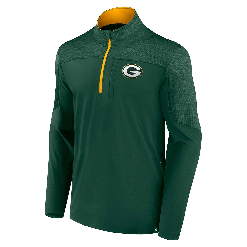 Veste à quart de zip Fanatics Green Bay Packers Defender Evo pour hommes