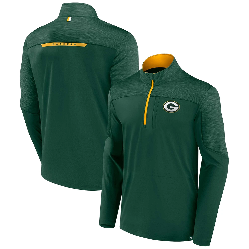 Veste à quart de zip Fanatics Green Bay Packers Defender Evo pour hommes